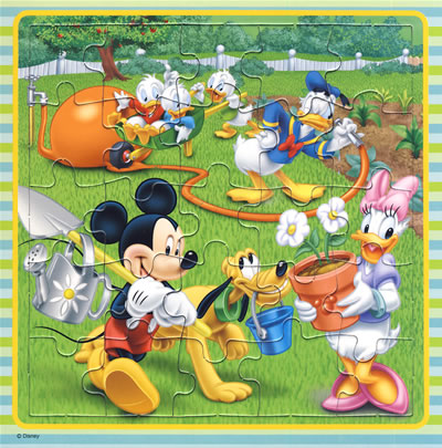 Games Jigsaw Puzzles on Mickey Mouse 25pc Jigsaw Puzzle   Gubibaby
